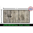 thumbnail image 2 of Rustic Wood Wall Clock Distressed Wooden Planks Wall Clock Art, 2 of 4