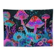 thumbnail image 5 of PRATYUS Skull Mushroom Tapestry Colorful Plants Tapestries Eyes Tapestries Mushroom Tapestry Hippie Wall Hanging Poster for Bedroom Living Room Home Decor Painting, 5 of 6
