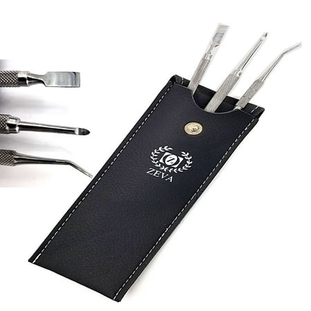 4 Piece Professional Cuticle Pusher Trimmer Cutter Nipper Remover for