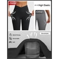 thumbnail image 3 of BALEAF Capri Leggings for Women with Pockets Knee Length Workout Yoga Capris Pants Tummy Control Casual Exercise Black L, 3 of 8