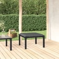thumbnail image 1 of vidaXL Garden Footstool with Cushion Black and Grey Poly Rattan, 1 of 4