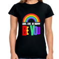 thumbnail image 2 of Be You LGBT Love Live Be Happy Love Pride Day LGBT Equality Women Tops, 2 of 8