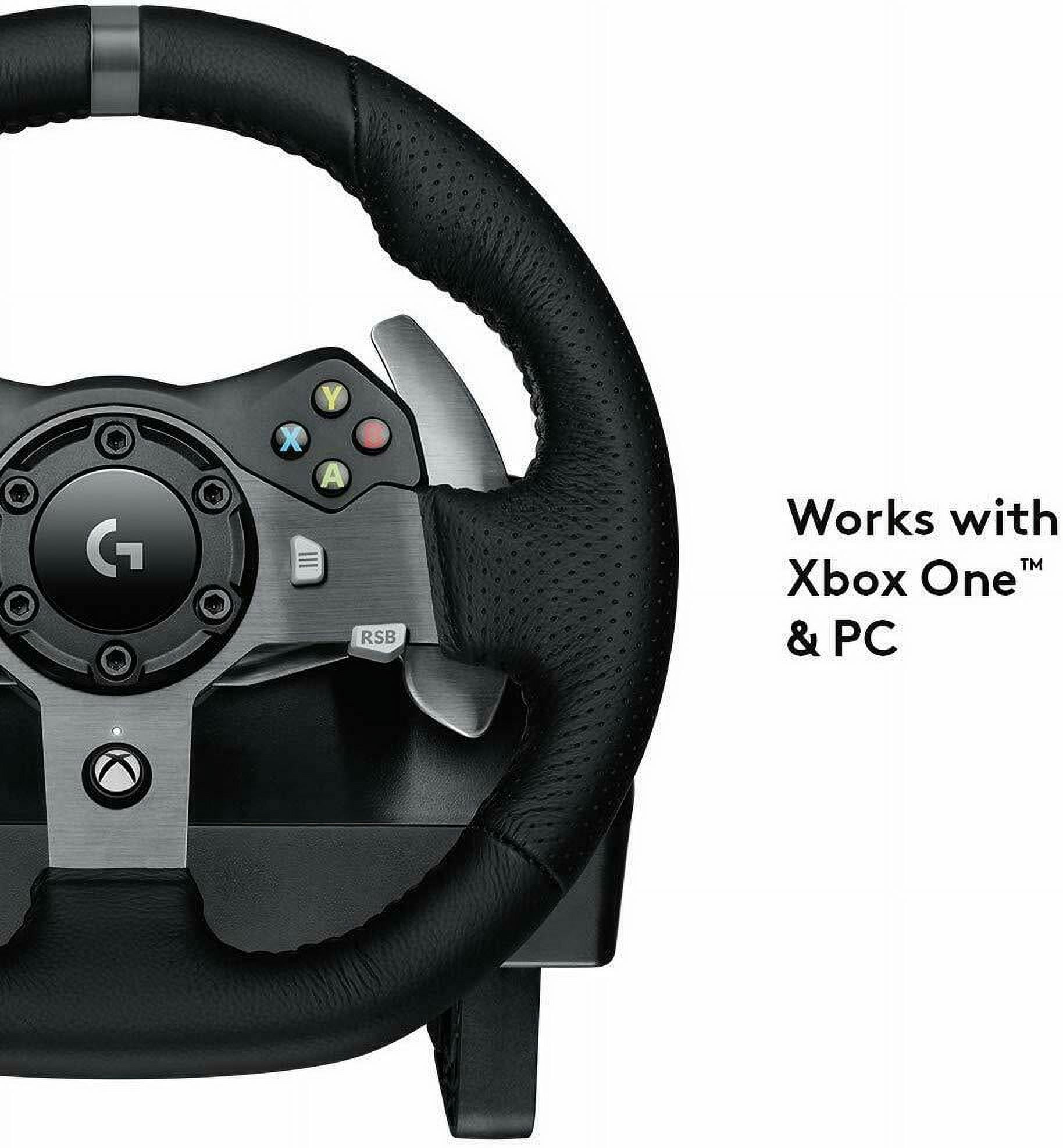 Logitech g920 volant + pédales pc, xbox one noir - pour Recherche