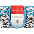 thumbnail image 3 of SINGER Large Craft Storage Tote Bag, Sewing Storage Organizer, Multicolor Butterfly Print, 1 Count, 3 of 10