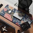 thumbnail image 2 of Long Mouse Pads for Desk,Pioneer Flower Floral Print Pattern Desk Mats on Top Of Desks, Desk Mouse Pad Extra Large with 3mm Non-Slip Base and Stitched Edge for Gaming,Office,Work,Home 35.4"x15.7", 2 of 6