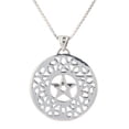 thumbnail image 4 of Jewelry Trends Celtic Star Pentacle Pentagram Sterling Silver Pendant Necklace 18", 4 of 6