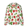 thumbnail image 3 of Balery Strawberry Men's Women's UPF 50+ Sun Protection Lightweight Hoodie Performance Long Sleeve Shirt for Fishing Running-X-Large, 3 of 9
