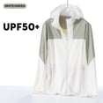 thumbnail image 1 of Veste à Capuche Protection Solaire, Patchwork Décontracté Unisexe avec Fermeture Éclair, Trous de Ventilation et Protection UV pour Sports Extérieurs, 1 of 3