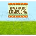thumbnail image 1 of Guava Mango Kombucha (18"" X 24"") Yard Sign, Includes Metal Step Stake, 1 of 4