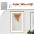 thumbnail image 2 of Miangastore 1 Set Heavy-duty Multi-functional French Cleat Picture Hanger Kit Z Clips For Secure Wall Mounting Frames Adjustable French Cleat For Home And Gallery Use, 2 of 9