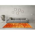 thumbnail image 3 of Ahgly Company Indoor Square Abstract Yellow Contemporary Area Rugs, 6' Square, 3 of 4