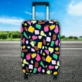 thumbnail image 3 of Luggage Anti scratch Dustproof Suitcase Cover Elastic Seersucker Print Luggage Protector Geometry, M, 3 of 3