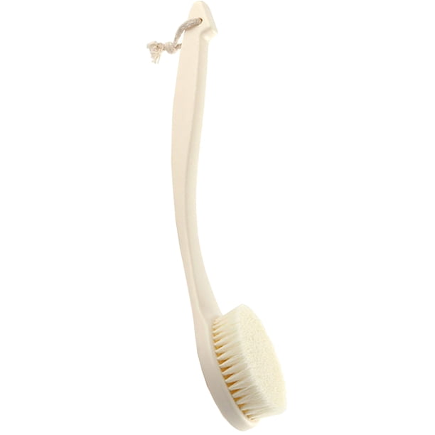 BRIGHTFUFU Cepillo exfoliante de piel portátil cepillo corporal cepillo de mango largo