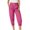 Hot Pink, variant on hotojiny Dress Pants Women Capri Work Pants High Waist Business Casual Cropped Trousers Cinch Bottoms Work Office Slacks Pants