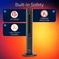 thumbnail image 3 of Lasko FH610 Black 1500W 3 Speed, Oscillating, Remote Tower Fan and Ceramic Space Heater, 3 of 17