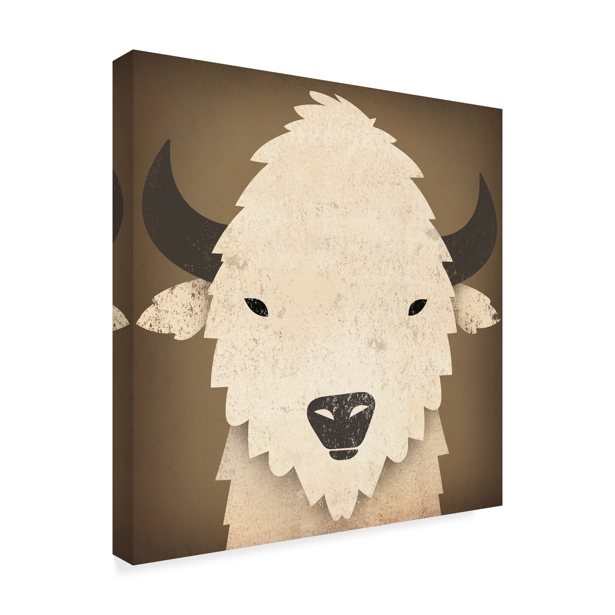 Trademark Fine Art 'Buffalo I' Canvas Art by Ryan Fowler