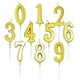 thumbnail image 5 of 10Pcs Birthday Cake Number Candle 3D Number Shape Cake Decoration For Celebrations Golden Party Atmosphere Enhancement, 5 of 5