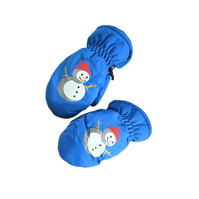 Guantes de Esquí para Niños Sonducket Azul Invierno Cálido Dedos Completos Antideslizantes