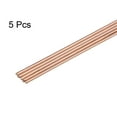 thumbnail image 3 of Uxcell 5Pcs Copper Brazing Rods 19"x2/25" Round Phosphorus Copper Filler Solder Welding Sticks for Refrigerator, 3 of 6
