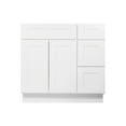 thumbnail image 5 of Furinno Shaker Drawers Right Bath Vanity Cabinet without Top, Ready to Assemble, 21 D x 36 W x 34.5 H, White, 5 of 8