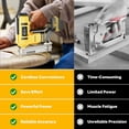 thumbnail image 6 of 18 Gauge Cordless Brad Nailer Compatible with Dewalt 20V Battery 2 in 1 Nail/Staple Gun with 2000pcs Nails Brushless Electric Nail Gun for DIY, Woodworking, Home Improvement (No Battery), 6 of 11