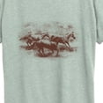 thumbnail image 2 of Instant Message - Horses Running Short Sleeve Graphic T-Shirt, 2 of 5