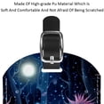 thumbnail image 4 of Square 2Pack PU Leather Plants under the Stars Cruise Luggage Tag with Privacy Cover and Name ID Tag for Travel Handbags Backpacks Luggage Tags, 4 of 6