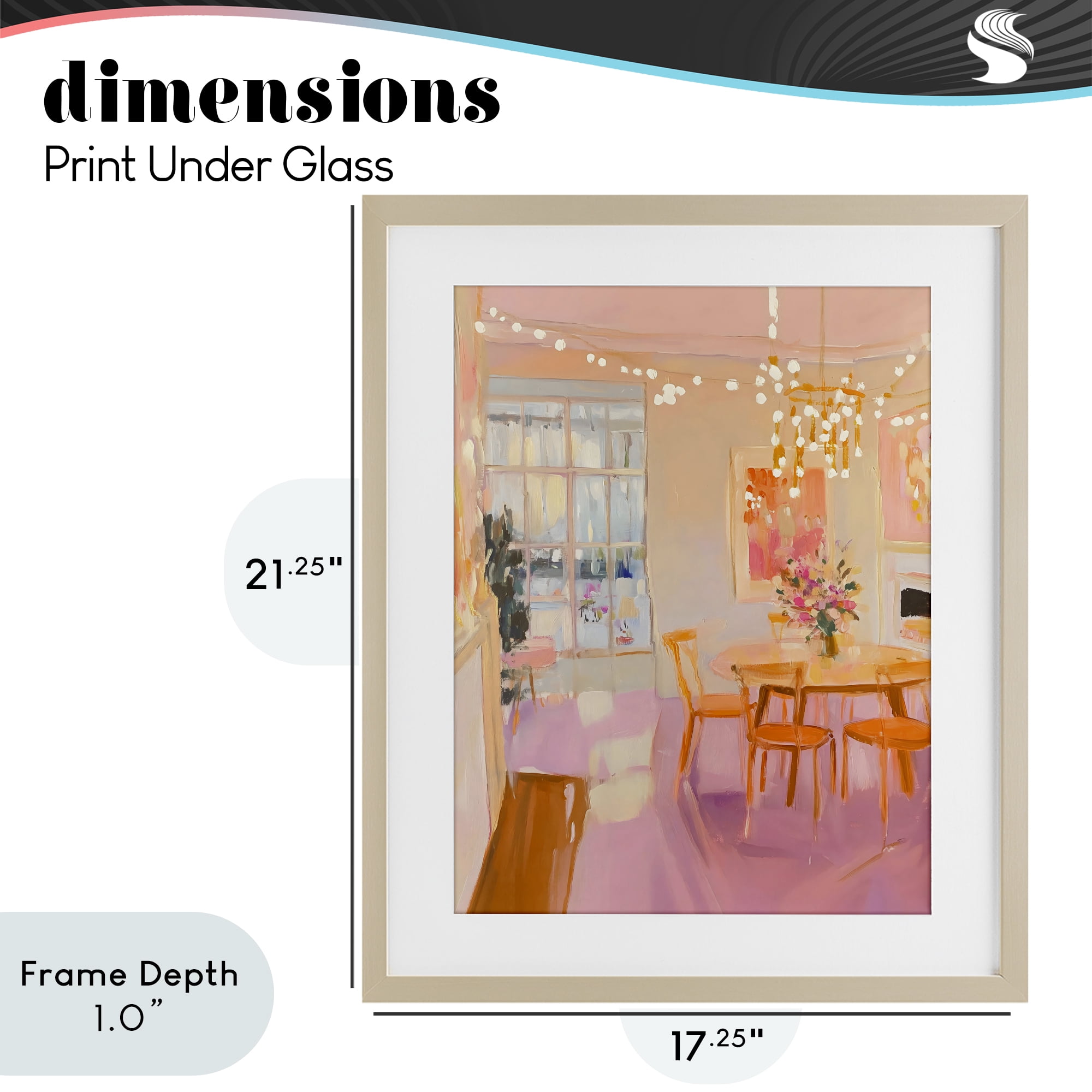 Stupell Industries Warm & Inviting Dining Room Birch Framed Print Under Glass, design by The Prints Vibe