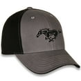 thumbnail image 3 of Ford Mustang Men's Official Licensed Embroidered Mustang Pony Logo Hat Cap - Grey/Black, 3 of 9
