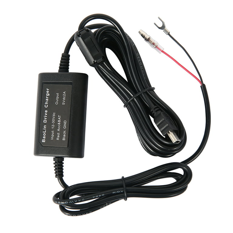 ORSKEY S2 Dash Cam Hardwire Kit Mini USB 12V 24V to 5V Car Dash Camera