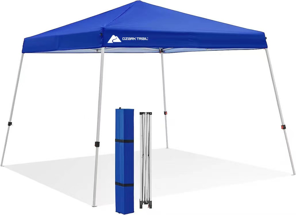 Ozark Trail 10' x 10' Instant Slant Leg Pop-up Canopy Outdoor Shading Shelter, Blue - image 5 of 8