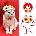 thumbnail image 1 of Conjunto de gorro y Bufanda para Mascotas Salvador León Forma Gato Cachorro M y S, 1 of 10