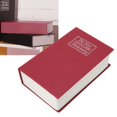 thumbnail image 2 of Cas de Forme de Livre Secret, Protection de Sécurité en Acier Inoxydable Renforcé en Acier Résistant aux Chocs Livre d'Humidité Boîte de Sécurité avec des Clés pour la Maison Rouge, Noir, 2 of 6