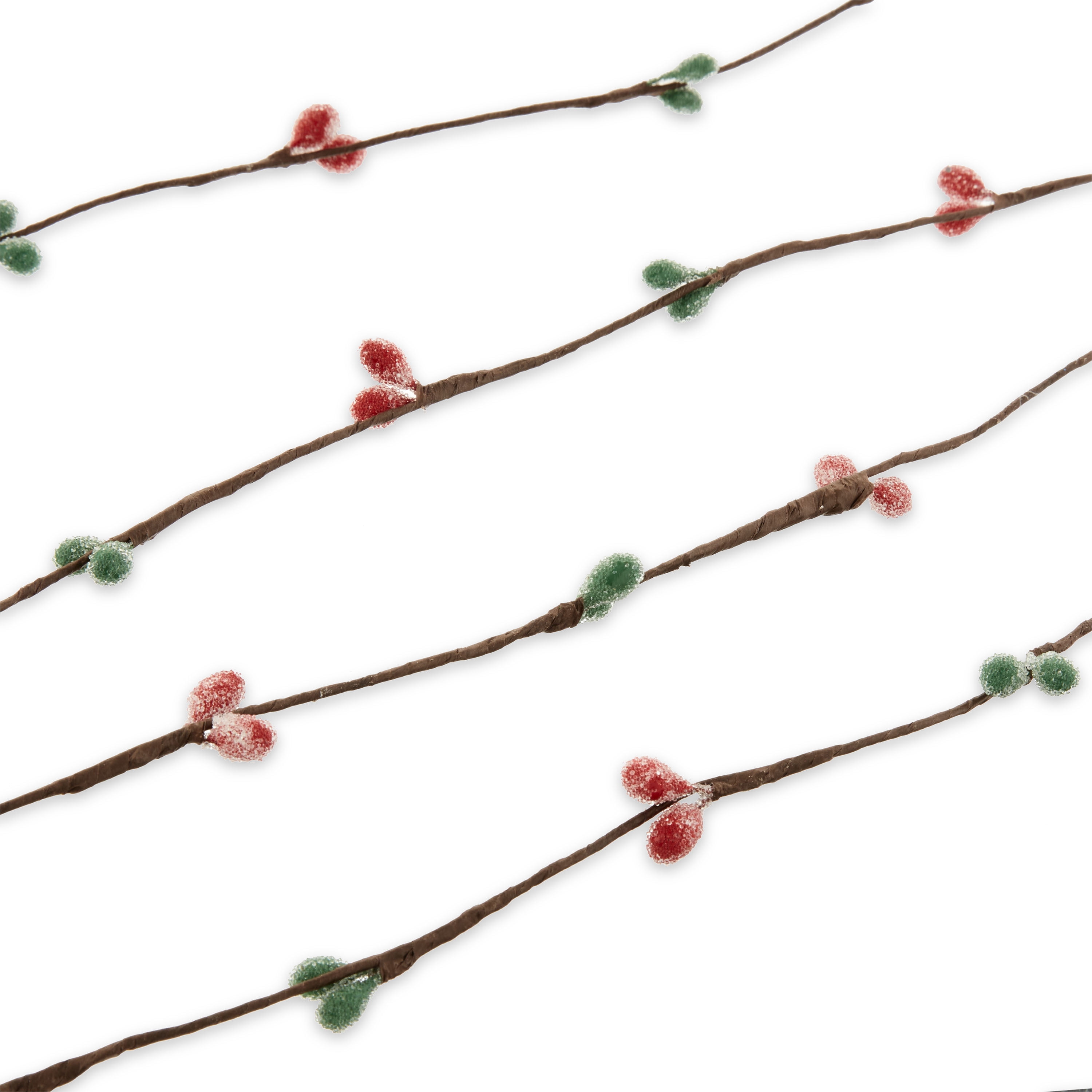 Holiday Time Christmas Frosted Berry Tree Garland, 30'