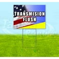 thumbnail image 1 of Transmission Flush (18" x 24") Yard Sign, Includes Metal Step Stake, 1 of 6