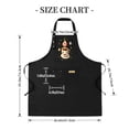 thumbnail image 4 of 2 Pack Adjustable Bib Apron for Men & Women - Fun Cartoon Coffee Cup Design with Pockets Perfect for Cooking & Baking, 4 of 5