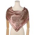 thumbnail image 2 of INSPIRE CHIC Women Leopard 35" Large Square Scarves Silky Satin Shawl Head Wrap Neck Scarf 90x90cm Pink, 2 of 6