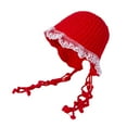 thumbnail image 3 of Gorro de punto Fernando para mujer moderno Con protección para las orejas Rojo, 3 of 8