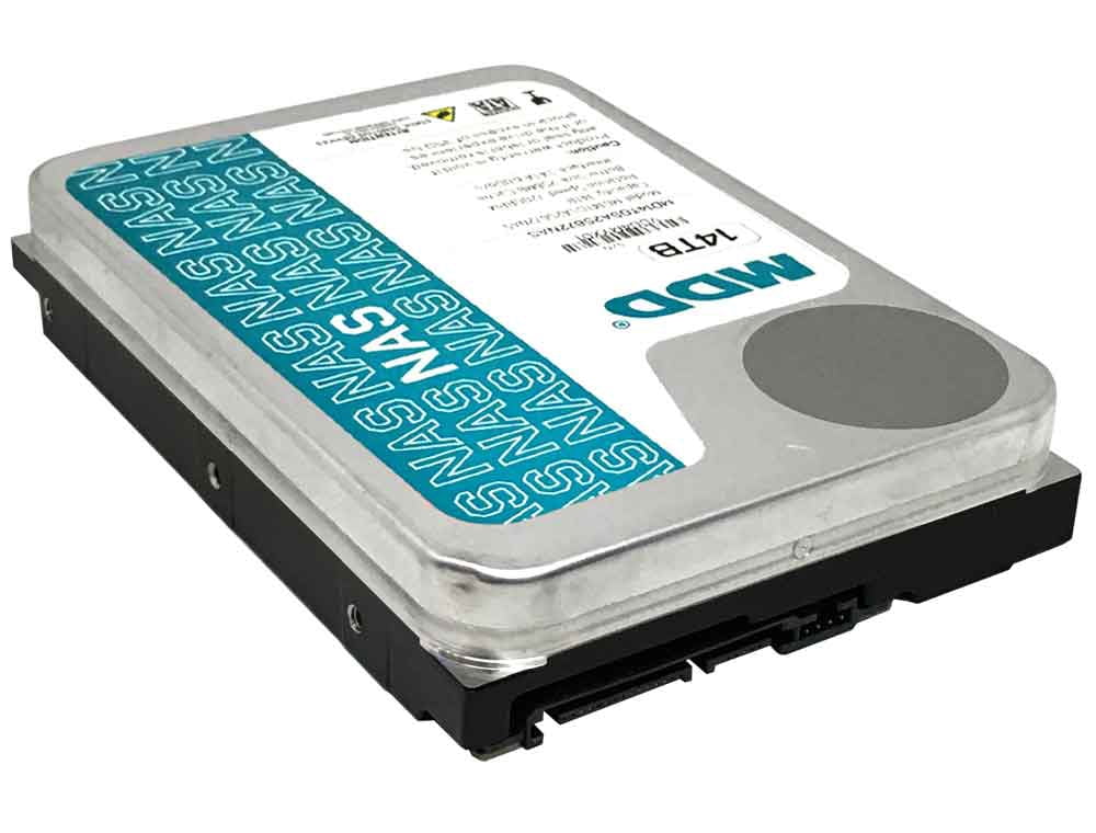 MDD 14TB 7200 RPM 256MB Cache SATA 6.0Gb/s 3.5" Internal Hard Drive for NAS Network Storage (MD14TSATA25672NAS)