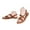 Brown, variant on Strappy Flat Sandals for Women Dressy Summer Cute Flats pen Toe Trendy Casual Beach Shoes