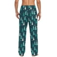 thumbnail image 2 of Men's Pajama Pants Christmas Trees Soft Long Sleep Lounge Pants M, 2 of 7