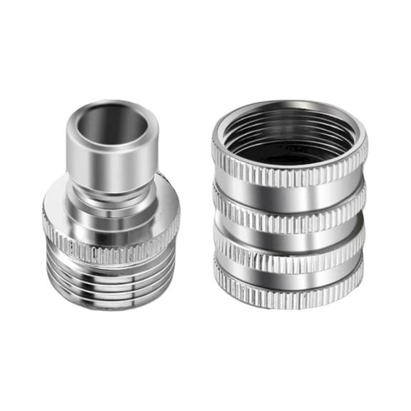Stainless Steel Garden Hose Quick Connector Set, 3/4 Inch Ght Fittings, Leak-Proof Water Hose Couplings for Pressure Washer, Sprinkler, Nozzle, Heavy-Duty 200 , A Set of Hose Quick-Connect Fittings