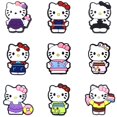 thumbnail image 3 of Venta directa de fábrica, dijes para zapatos Crocss de dibujos animados de arcoíris, venta al por mayor, zapato de PVC a granel, estilo Hello Kittyed para sandalia, 3 of 4