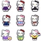 thumbnail image 3 of Venta directa de fábrica, dijes para zapatos Crocss de dibujos animados de arcoíris, venta al por mayor, zapato de PVC a granel, estilo Hello Kittyed para sandalia, 3 of 4