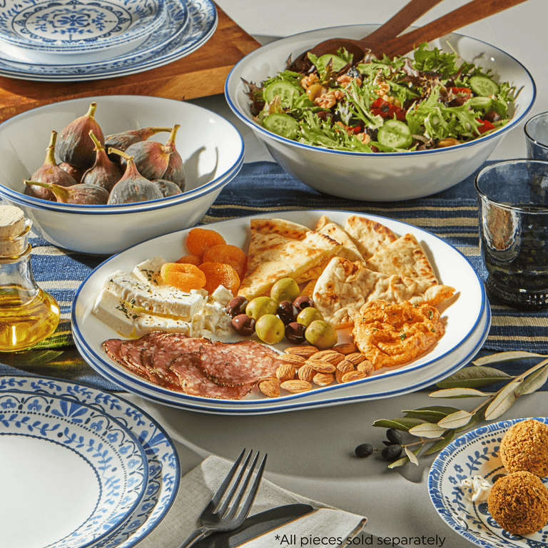 Glass Corelle Serving Pieces Corelle Caspian Lace 66-Piece