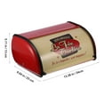 thumbnail image 2 of CNKOO Dustproof Bread Box Household Iron Bread Storage Box Baked Food Storage Box, 2 of 6