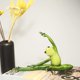 thumbnail image 3 of Creative Craft resina rana figura estatua decoración, divertido ritmo personalizado rana yoga rana verde mascota ornamento colección hogar al aire libre oficina decoración (doblar lateralmente), 3 of 5