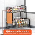 thumbnail image 3 of Spice Rack, Countertop Spice Rack Organizer 2 Tier Kitchen Spice Rack, 3 of 5