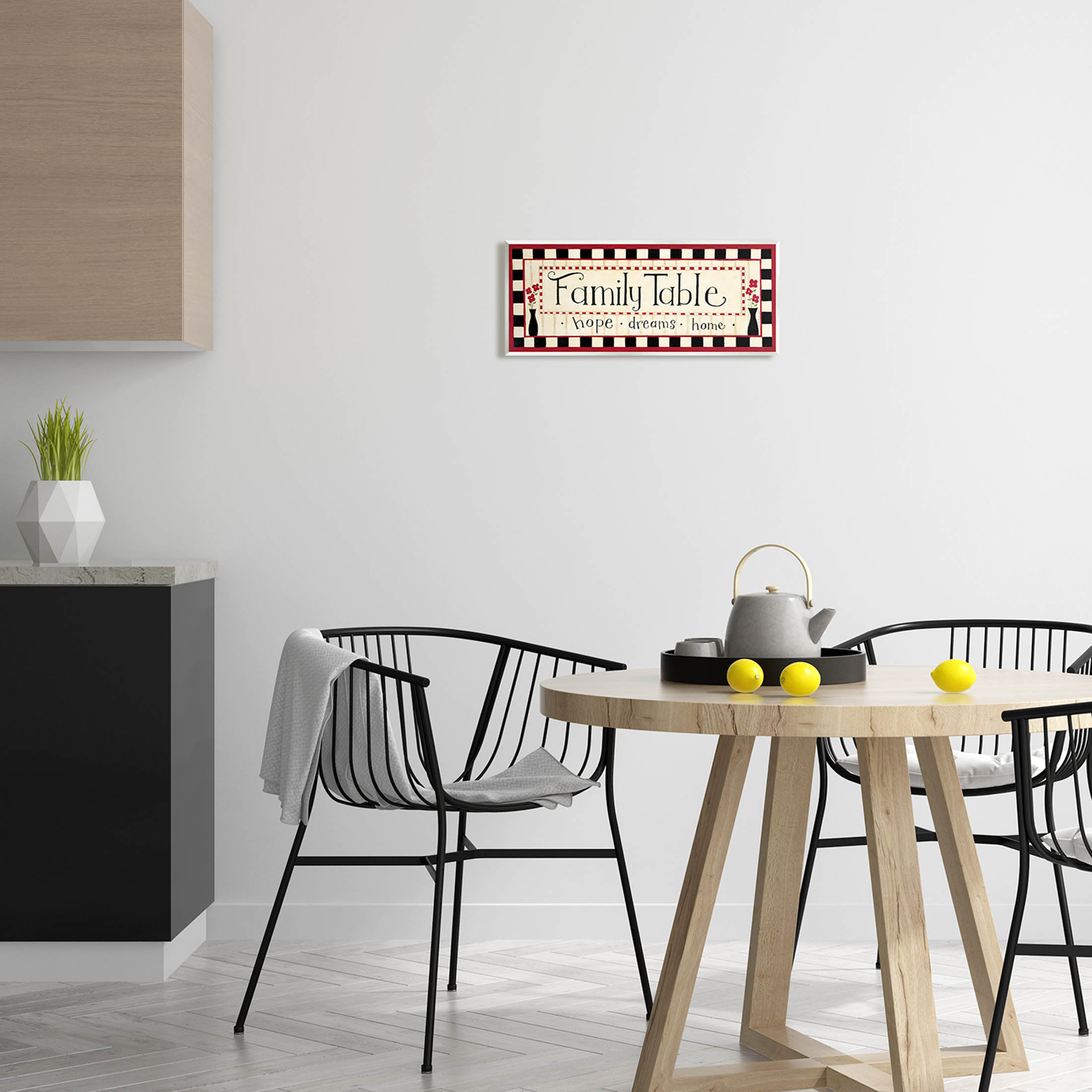 Family Table Hope Dreams Home Sign Typography Graphic Art Unframed Art Print Wall Art