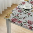 BANET Pink Flowers Rectangle Table Cloth Watercolor Pink Floral ...
